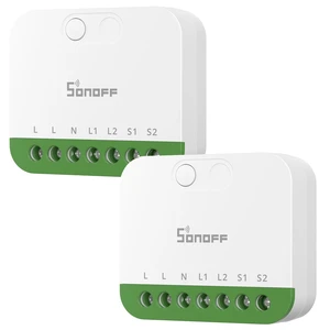SONOFF MINI Duo, Matter Over WiFi, 2-Chanel WiFi Smart Switch, 16A Total Load, Remote & Automated Control, Neutral Required, Alexa/Google Assistant Compatible, 2-Pack SONOFF MINI Duo, Matter Over WiFi, 2-Chanel WiFi Smart Switch, 16A Total Load, Remote & Automated Control, Neutral Required, Alexa/Google Assistant Compatible, 2-Pack