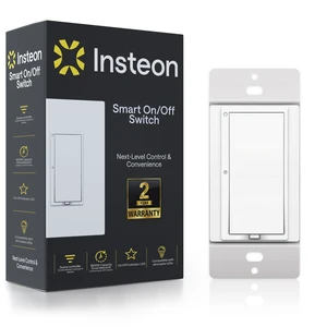 Insteon Smart On/Off Wall Switch, Lights, Fans & Motors Up to 1HP - 2477S | 1800W, Dual-Band Smart Scene Controller, Neutral Wire Required, Hub Only Required for Amazon Alexa & Google Home Assistant Insteon Smart On/Off Wall Switch, Lights, Fans & Motors Up to 1HP - 2477S | 1800W, Dual-Band Smart Scene Controller, Neutral Wire Required, Hub Only Required for Amazon Alexa & Google Home Assistant
