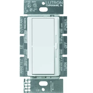 Lutron Diva Electronic Low Voltage Dimmer | 300-Watt, Single-Pole or 3-Way | DVELV-303P-WH, White Lutron Diva Electronic Low Voltage Dimmer | 300-Watt, Single-Pole or 3-Way | DVELV-303P-WH, White