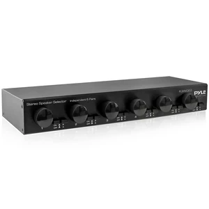 Pyle 6 Channel High Power Stereo Speaker Selector with Volume Control - Rugged and Durable Housing Construction, Cabinet Heat Sink, Plug and Play Easy Install - PLSHVC612 Pyle 6 Channel High Power Stereo Speaker Selector with Volume Control - Rugged and Durable Housing Construction, Cabinet Heat Sink, Plug and Play Easy Install - PLSHVC612