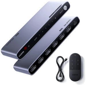 llano 8K@60Hz HDMI 2.1 Switch 5 in 1 Out, 4K@120Hz/240Hz with Remote | VRR, HDR10+, Dolby Atmos, CEC, 48Gbps,HDMI Switcher for PS5, Xbox, Switch, Roku, Fire Stick, Apple TV, Aluminum Alloy Case llano 8K@60Hz HDMI 2.1 Switch 5 in 1 Out, 4K@120Hz/240Hz with Remote | VRR, HDR10+, Dolby Atmos, CEC, 48Gbps,HDMI Switcher for PS5, Xbox, Switch, Roku, Fire Stick, Apple TV, Aluminum Alloy Case