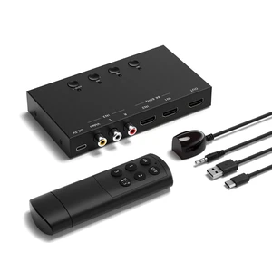 Y.D.F 8K 2 Way HDMI Switcher + 1 RCA to HDMI Converter(2 in 1) Support 4K@120Hz HDR10+ HDCP 2.3 HDMI 2.1 Switch 4:3/16:9 Switching for N64 NGC Wii PS2/3/4/5/ Switch Y.D.F 8K 2 Way HDMI Switcher + 1 RCA to HDMI Converter(2 in 1) Support 4K@120Hz HDR10+ HDCP 2.3 HDMI 2.1 Switch 4:3/16:9 Switching for N64 NGC Wii PS2/3/4/5/ Switch