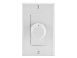 Monoprice Speaker Volume Controller - Rotary Type, 100 Watts Per Channel, 4-16 Ohms, Single Gang, White Monoprice Speaker Volume Controller - Rotary Type, 100 Watts Per Channel, 4-16 Ohms, Single Gang, White