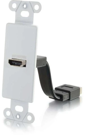 C2G Legrand HDMI/VGA Wall Plate, Brushed Aluminum Pass Through Wall Plate, Single Gang Wall Plate, Computer Wall Plate, 1 Count, C2G 41013 C2G Legrand HDMI/VGA Wall Plate, Brushed Aluminum Pass Through Wall Plate, Single Gang Wall Plate, Computer Wall Plate, 1 Count, C2G 41013