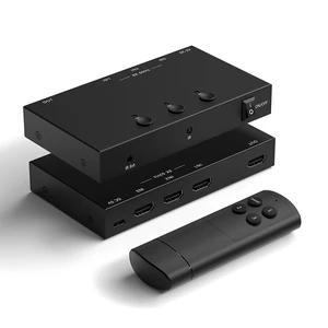8K@60Hz HDMI 2.1 Switch 3 in 1 Out, 40Gbps Ultra HD 4K 120Hz, HDR10/Dolby Vision, 3D, Supports DTS-HD, Dolby TrueHD Compatible with PS5/4 Xbox Nintendo Switch Roku Apple TV Fire Stick Gaming PC 8K@60Hz HDMI 2.1 Switch 3 in 1 Out, 40Gbps Ultra HD 4K 120Hz, HDR10/Dolby Vision, 3D, Supports DTS-HD, Dolby TrueHD Compatible with PS5/4 Xbox Nintendo Switch Roku Apple TV Fire Stick Gaming PC