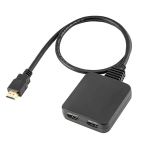 8K HDMI 2.1 Splitter 1 in 2 Out with Pigtail Cable, 48Gbps High-Speed HDMI Switch Box Supports 8K@60Hz, 3D, HDR, 12-Bit Deep Color, HDCP2.3, Compatible with Laptop/PC/TV/Projector 8K HDMI 2.1 Splitter 1 in 2 Out with Pigtail Cable, 48Gbps High-Speed HDMI Switch Box Supports 8K@60Hz, 3D, HDR, 12-Bit Deep Color, HDCP2.3, Compatible with Laptop/PC/TV/Projector
