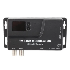 Diyeeni HDMI to RF Modulator, F Female Connectors | RF Modulator for TV, VHF UHF AV to RF Coaxial Converter, Support for DVD Bule-ray Players TV PAL NTSC Format Diyeeni HDMI to RF Modulator, F Female Connectors | RF Modulator for TV, VHF UHF AV to RF Coaxial Converter, Support for DVD Bule-ray Players TV PAL NTSC Format