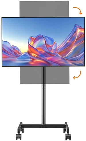 Afaloona Rolling TV Stand for 13-55" TVs, Portrait and Landscape Rotation | Compact portable TV cart with tilt adjustment, up to 44 lbs, Max VESA 200×200mm for monitors, TVs, Living Room and Outside Afaloona Rolling TV Stand for 13-55" TVs, Portrait and Landscape Rotation | Compact portable TV cart with tilt adjustment, up to 44 lbs, Max VESA 200×200mm for monitors, TVs, Living Room and Outside