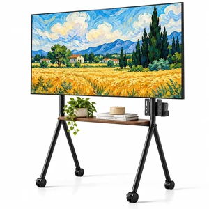 GOJOOASIS Rolling TV Stand for 32-75 80 Inch TVs with Lockable Wheels | Easel cart design, holds up to 110 lbs, max VESA 600x400mm, ideal for home office, classroom and bedroom GOJOOASIS Rolling TV Stand for 32-75 80 Inch TVs with Lockable Wheels | Easel cart design, holds up to 110 lbs, max VESA 600x400mm, ideal for home office, classroom and bedroom