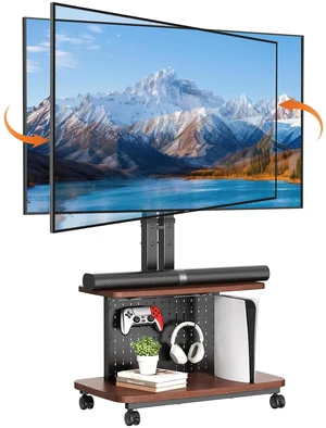 BEISHI Mobile TV Cart on Wheels,Height Adjustable Rolling TV Stand for 32-85 inch TVs,with 5-Level Lift,35° Swivel,Portable Media Cart for Office,Outdoor BEISHI Mobile TV Cart on Wheels,Height Adjustable Rolling TV Stand for 32-85 inch TVs,with 5-Level Lift,35° Swivel,Portable Media Cart for Office,Outdoor