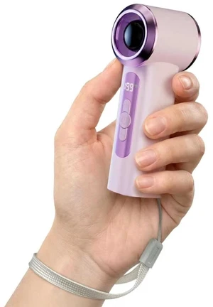 Qiravo Portable Handheld Mini Fan, 199-Speed 2000mAh for Travel Makeup | Pocket-sized, digital display, low noise, 199 adjustable speeds, 2000mAh battery, ideal for travel & makeup