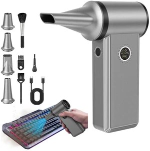 Efficore Compressed Air Duster, 180000RPM Air Blower, 45W Charge, 4-Speed | Mini Cordless Turbo Fan, Brushless Motor, Electric Duster, 1H Charge, One-tap Control, Deep Clean PC/Keyboard/Car/camera Efficore Compressed Air Duster, 180000RPM Air Blower, 45W Charge, 4-Speed | Mini Cordless Turbo Fan, Brushless Motor, Electric Duster, 1H Charge, One-tap Control, Deep Clean PC/Keyboard/Car/camera