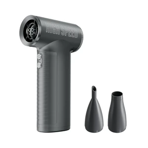 JZ.CAFE Portable Handheld Turbo Fan - 199 Speed Adjustable Mini Personal High Power Fan with 8000mAh Rechargeable Battery & LED Display for Travel, Camping, Beach, Outdoor JZ.CAFE Portable Handheld Turbo Fan - 199 Speed Adjustable Mini Personal High Power Fan with 8000mAh Rechargeable Battery & LED Display for Travel, Camping, Beach, Outdoor