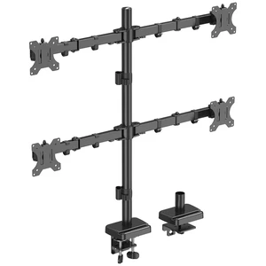 MOUNTUP Quad Monitor Stand, 4 Monitors Desk Mount for 17 to 32 inch Computer Screens, Fully Adjustable Stacked Mount with Tilt Swivel, 4 Heavy Duty Monitor Mount, Holds up to 17.6lbs per Arm MOUNTUP Quad Monitor Stand, 4 Monitors Desk Mount for 17 to 32 inch Computer Screens, Fully Adjustable Stacked Mount with Tilt Swivel, 4 Heavy Duty Monitor Mount, Holds up to 17.6lbs per Arm