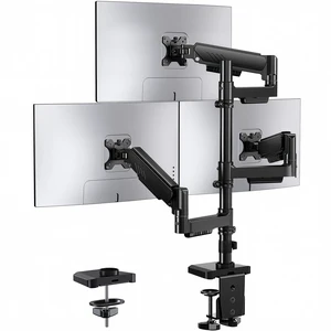 ErGear Triple Monitor Mount for 13-32 Inch Screens, 19.8 lbs per Arm | Dual C-Clamp Stability, Full-Motion Monitor Arms, Tilt, Swivel, Rotation, One-Hand Adjustment, Space-Saving, 2 Setup Options ErGear Triple Monitor Mount for 13-32 Inch Screens, 19.8 lbs per Arm | Dual C-Clamp Stability, Full-Motion Monitor Arms, Tilt, Swivel, Rotation, One-Hand Adjustment, Space-Saving, 2 Setup Options
