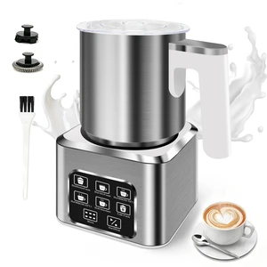 Milk Frother, 6-in-1 Electric Milk Frother and Steamer, Large Capacity & Detachable Electric Milk Frother and Warmer, Automatic Hot & Cold Foam Maker, 16.91oz/500ml, for Coffee, Cappuccino, Latte Milk Frother, 6-in-1 Electric Milk Frother and Steamer, Large Capacity & Detachable Electric Milk Frother and Warmer, Automatic Hot & Cold Foam Maker, 16.91oz/500ml, for Coffee, Cappuccino, Latte