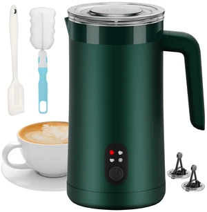 Ovetedot Milk Frother, 4-in-1 Electric Milk Frother and Steamer, Dark Green | 13.5oz/400ml Automatic Hot and Cold Foam Maker and Milk Warmer, Electric Frother for Coffee, Latte, Cappuccino, Macchiato Ovetedot Milk Frother, 4-in-1 Electric Milk Frother and Steamer, Dark Green | 13.5oz/400ml Automatic Hot and Cold Foam Maker and Milk Warmer, Electric Frother for Coffee, Latte, Cappuccino, Macchiato