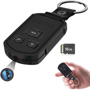 Hidden Spy Camera 1080P Key Fob Camera, Mini Video Recorder Nanny Cam | Pen Camera with Motion Detector/Night Vision Home Security, 16GB Card, No WiFi Function