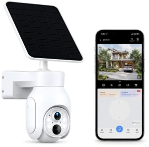 Camcamp Outside Camera for Home Security, Solar Powered, 355° Pan Tilt | Solar + Lithium Battery, 355° Pan-Tilt, 130° Wide Lens, 4MP Color Night Vision, Siren, 2-Way Talk, No Monthly Fee, IP66 Camcamp Outside Camera for Home Security, Solar Powered, 355° Pan Tilt | Solar + Lithium Battery, 355° Pan-Tilt, 130° Wide Lens, 4MP Color Night Vision, Siren, 2-Way Talk, No Monthly Fee, IP66