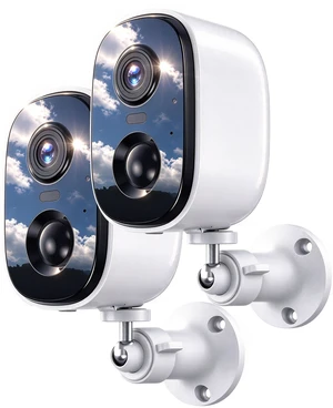 2Pack Security Cameras Wireless Outdoor with Upgraded Battery&connection | 2.4GHz Stable WIFI,2K Video, Accurate Motion Detection, TwoWay Audio,IP65 Waterproof, Local SD & Subscription Cloud Storage 2Pack Security Cameras Wireless Outdoor with Upgraded Battery&connection | 2.4GHz Stable WIFI,2K Video, Accurate Motion Detection, TwoWay Audio,IP65 Waterproof, Local SD & Subscription Cloud Storage