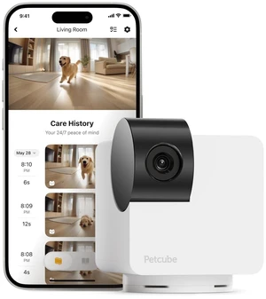 Petcube Pan-Tilt Cam 360° Wi-Fi Pet & Home Security Camera | 1080p HD, 360° surveillance, dome design, night vision, AI alerts Petcube Pan-Tilt Cam 360° Wi-Fi Pet & Home Security Camera | 1080p HD, 360° surveillance, dome design, night vision, AI alerts