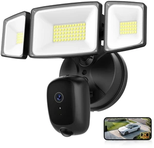 Hardwired Floodlight Camera Outdoor, Flood Light Security Cam Black | 5500LM 2K HD with Motion Sensor, Color Night Vision, 2-Way Audio, Built-in Siren, 24/7 Record, 2.4GHz WiFi, Works with Alexa Hardwired Floodlight Camera Outdoor, Flood Light Security Cam Black | 5500LM 2K HD with Motion Sensor, Color Night Vision, 2-Way Audio, Built-in Siren, 24/7 Record, 2.4GHz WiFi, Works with Alexa