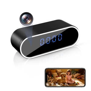 WiFi Clock Hidden Camera 1080P HD Spy Camera Wireless Nanny Cam, No Audio | Indoor Security Camera with Motion Detection, Night Vision, APP Remote Viewing, Mini Camera for Home/Office/Pets WiFi Clock Hidden Camera 1080P HD Spy Camera Wireless Nanny Cam, No Audio | Indoor Security Camera with Motion Detection, Night Vision, APP Remote Viewing, Mini Camera for Home/Office/Pets
