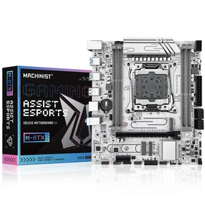 MACHINIST X99M-D4/D3-ARGB Intel LGA 2011-V3 Motherboard, Gaming PC M-ATX | Supports Xeon E5 V3/V4 and Core i7 5th/6th processors, DDR3 DDR4, dual NVMe, TPM slot, WIFI M.2, Gigabit LAN, PCIe 3.0x16 MACHINIST X99M-D4/D3-ARGB Intel LGA 2011-V3 Motherboard, Gaming PC M-ATX | Supports Xeon E5 V3/V4 and Core i7 5th/6th processors, DDR3 DDR4, dual NVMe, TPM slot, WIFI M.2, Gigabit LAN, PCIe 3.0x16