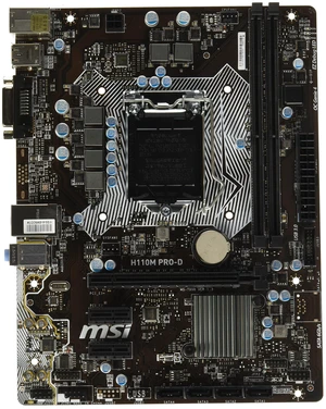 msi Intel Skylake H110 LGA 1151 DDR4 USB 3.1 Micro ATX Motherboard (H110M Pro-D) msi Intel Skylake H110 LGA 1151 DDR4 USB 3.1 Micro ATX Motherboard (H110M Pro-D)