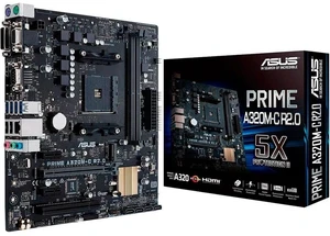 ASUS Prime A320M-C R2.0 AMD Ryzen AM4 DDR4 HDMI DVI-D VGA M.2 USB 3.0 Micro-ATX A320 Motherboard ASUS Prime A320M-C R2.0 AMD Ryzen AM4 DDR4 HDMI DVI-D VGA M.2 USB 3.0 Micro-ATX A320 Motherboard
