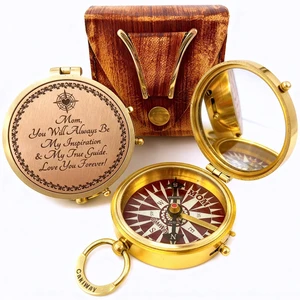 Makeup Compact Hand Mirror Gift for Mom, with Compass - Gifts for Mom from Daughter or Son Birthday, Mothers Day - Sentimental & Meaningful Gifts Ideas for Mama - Made of Premium Brass Makeup Compact Hand Mirror Gift for Mom, with Compass - Gifts for Mom from Daughter or Son Birthday, Mothers Day - Sentimental & Meaningful Gifts Ideas for Mama - Made of Premium Brass