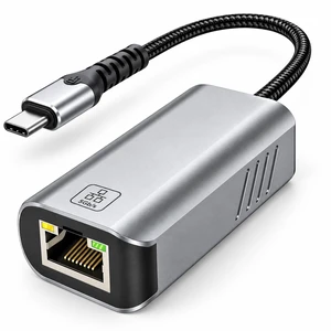 USB C to Ethernet Adapter 5Gb, Aluminum USB-C Ethernet Adapter for Laptop | Dark Grey High Speed , RTL8156BG , 1G to 5G Upgrade , USB-C to RJ45 , Thunderbolt 4/3 , Windows, MacBook Air/Pro, iPad OS USB C to Ethernet Adapter 5Gb, Aluminum USB-C Ethernet Adapter for Laptop | Dark Grey High Speed , RTL8156BG , 1G to 5G Upgrade , USB-C to RJ45 , Thunderbolt 4/3 , Windows, MacBook Air/Pro, iPad OS