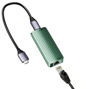 USB C to 10Gbps Ethernet Adapter, USB 3.2 Gen 2x2 Type-C to RJ45 10G LAN Network Dongle with Realtek RTL8159 Chip, Thunderbolt 3/4 Compatible for MacBook, Windows 11 Laptop, NAS, PC