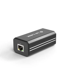 Gigabit PoE to USB-C Adapter, 25W PD Charging and 1000Mbps Ethernet, IEEE 802.3af/at Converter for Tablets, Kiosks, Cameras and Echo Hub