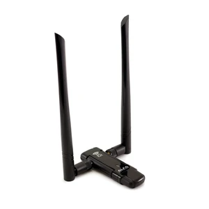 Alfa Long-Range Dual-Band AC1200 Wireless USB 3.0 Wi-Fi Adapter w/2x 5dBi External Antennas - 2.4GHz 300Mbps / 5Ghz 867Mbps - 802.11ac & A, B, G, N Alfa Long-Range Dual-Band AC1200 Wireless USB 3.0 Wi-Fi Adapter w/2x 5dBi External Antennas - 2.4GHz 300Mbps / 5Ghz 867Mbps - 802.11ac & A, B, G, N