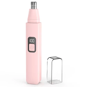 VOTEYO Nose Hair Trimmer Rechargeable Cordless Painless Ear Eyebrow Trimming Tool Dual Edge Blades Razor Easy Cleansing with LED Light for Man Woman Tp VOTEYO Nose Hair Trimmer Rechargeable Cordless Painless Ear Eyebrow Trimming Tool Dual Edge Blades Razor Easy Cleansing with LED Light for Man Woman Tp