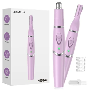 Nose Hair Trimmer for Women and MenRechargeable USB Eyebrow Hair Trimmer | 2026 Professional 2 in 1 Painless Washable Facial & Ear Hair Trimmer with Powerful Motor and Low Noise