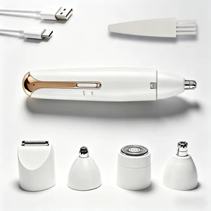 Pemoupnd Ear and Nose Hair Trimmer for Women Clipper 4-in-1 Grooming Tool for Nose Hair, Ear Hair, Beard, Eyebrows,Head Hair,Body Hair, Armpit,Leg Pemoupnd Ear and Nose Hair Trimmer for Women Clipper 4-in-1 Grooming Tool for Nose Hair, Ear Hair, Beard, Eyebrows,Head Hair,Body Hair, Armpit,Leg