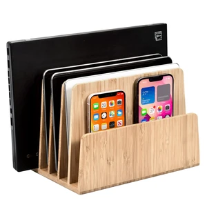 MobileVision Bamboo Multi Device Organizer for Smartphones, Tablets and Laptops, 5 Slots MobileVision Bamboo Multi Device Organizer for Smartphones, Tablets and Laptops, 5 Slots