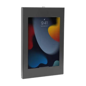 Mount-It! Anti-Theft iPad Wall Mount Holder, Lockable Low-Profile, Black | Steel Enclosure for Retail & Commercial Use, iPad Gen 7-11 (A16), Pro & Air, 75x75 VESA Flush Tablet Mount