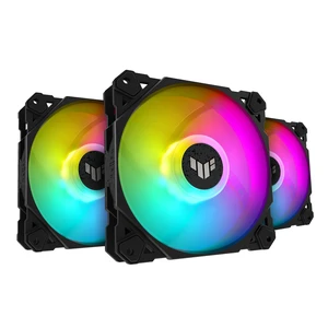 ASUS TUF Gaming TF120 ARGB Case Fan Triple Pack | 120mm PWM Case Fan, Advanced Fluid Dynamic Bearing (FDB), Double-Layer LED Array, Aura Sync, High Airflow, ARGB Controller ASUS TUF Gaming TF120 ARGB Case Fan Triple Pack | 120mm PWM Case Fan, Advanced Fluid Dynamic Bearing (FDB), Double-Layer LED Array, Aura Sync, High Airflow, ARGB Controller