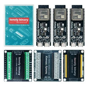 Lonely Binary 3-Pack ESP32-S3 N16R8 Development Board + 3 Terminal Bases | Dual USB-C Ports, WiFi and Bluetooth LE, C++ and Python Programming, ESP-IDF and PlatformIO, IoT and Smart Home Projects Lonely Binary 3-Pack ESP32-S3 N16R8 Development Board + 3 Terminal Bases | Dual USB-C Ports, WiFi and Bluetooth LE, C++ and Python Programming, ESP-IDF and PlatformIO, IoT and Smart Home Projects