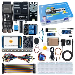 LAFVIN AIoT Starter Kit, ESP32-S3 AI Voice Control Electronics Starter Kit, DHT11 Temperature Humidity Sensor, Servo, Relay for Smart Home & IoT DIY Projects LAFVIN AIoT Starter Kit, ESP32-S3 AI Voice Control Electronics Starter Kit, DHT11 Temperature Humidity Sensor, Servo, Relay for Smart Home & IoT DIY Projects