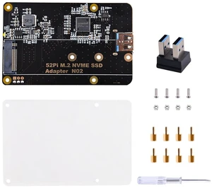 GeeekPi M.2 NVME SSD Storage Expansion Board for Raspberry Pi 4 - Only Supports M.2 NVME SSD, Pi Board Not Included GeeekPi M.2 NVME SSD Storage Expansion Board for Raspberry Pi 4 - Only Supports M.2 NVME SSD, Pi Board Not Included