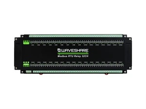 Waveshare Modbus RTU 32-Ch Relay Module, RS485 Interface, with Multiple Isolation Protection Circuits, Industrial-Grade, Rail-Mount Case Waveshare Modbus RTU 32-Ch Relay Module, RS485 Interface, with Multiple Isolation Protection Circuits, Industrial-Grade, Rail-Mount Case