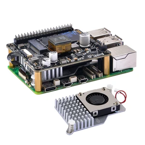 GeeekPi P31 M.2 NVME M-Key PoE+ HAT with Official Active Cooler for Raspberry Pi 5, Support M.2 NVMe SSD 2230 2242 GeeekPi P31 M.2 NVME M-Key PoE+ HAT with Official Active Cooler for Raspberry Pi 5, Support M.2 NVMe SSD 2230 2242