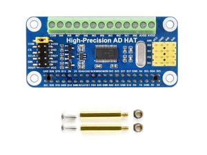 Waveshare High-Precision AD HAT, Compatible with Raspberry Pi 5/4B/3B/Zero/Zero W/Zero 2W/Pico/Pico W/Pico WH and Jetson Nano, ADS1263 10-ch 32-bit ADC Waveshare High-Precision AD HAT, Compatible with Raspberry Pi 5/4B/3B/Zero/Zero W/Zero 2W/Pico/Pico W/Pico WH and Jetson Nano, ADS1263 10-ch 32-bit ADC