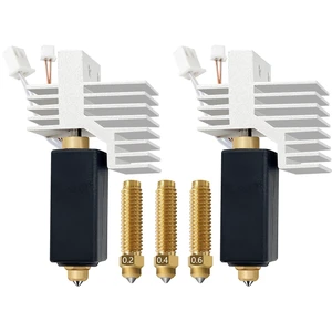 RugooSpink 2PK 0.4MM CC2 Hotend for Centauri Carbon 2/CC2 Ceramic Hot End | Wear-Resistant & High Temp Upgrade Extruder Print Head with Extra 0.2/0.4/0.6MM Brass-Hardened Nozzle for Elegoo CC 2 Parts RugooSpink 2PK 0.4MM CC2 Hotend for Centauri Carbon 2/CC2 Ceramic Hot End | Wear-Resistant & High Temp Upgrade Extruder Print Head with Extra 0.2/0.4/0.6MM Brass-Hardened Nozzle for Elegoo CC 2 Parts