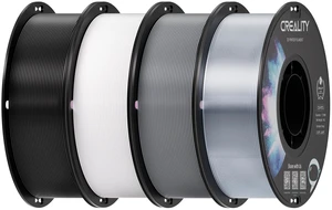Creality PETG Filament 1.75mm, Black & White & Gray & Clear, 4-Pack | Excellent Toughness, High Precision, Odorless Non-Toxic, Moistureproof, Accuracy +/- 0.02mm Creality PETG Filament 1.75mm, Black & White & Gray & Clear, 4-Pack | Excellent Toughness, High Precision, Odorless Non-Toxic, Moistureproof, Accuracy +/- 0.02mm