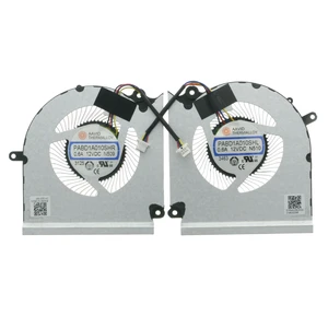 PABD1A010SHR N509 & PABD1A010SHL N510 CPU+GPU Cooling Fan Set Replacement for MSI GE68 GP68H MS-15M1 MS-15M2 DC 12V 0.6A 4-Pin PABD1A010SHR N509 & PABD1A010SHL N510 CPU+GPU Cooling Fan Set Replacement for MSI GE68 GP68H MS-15M1 MS-15M2 DC 12V 0.6A 4-Pin